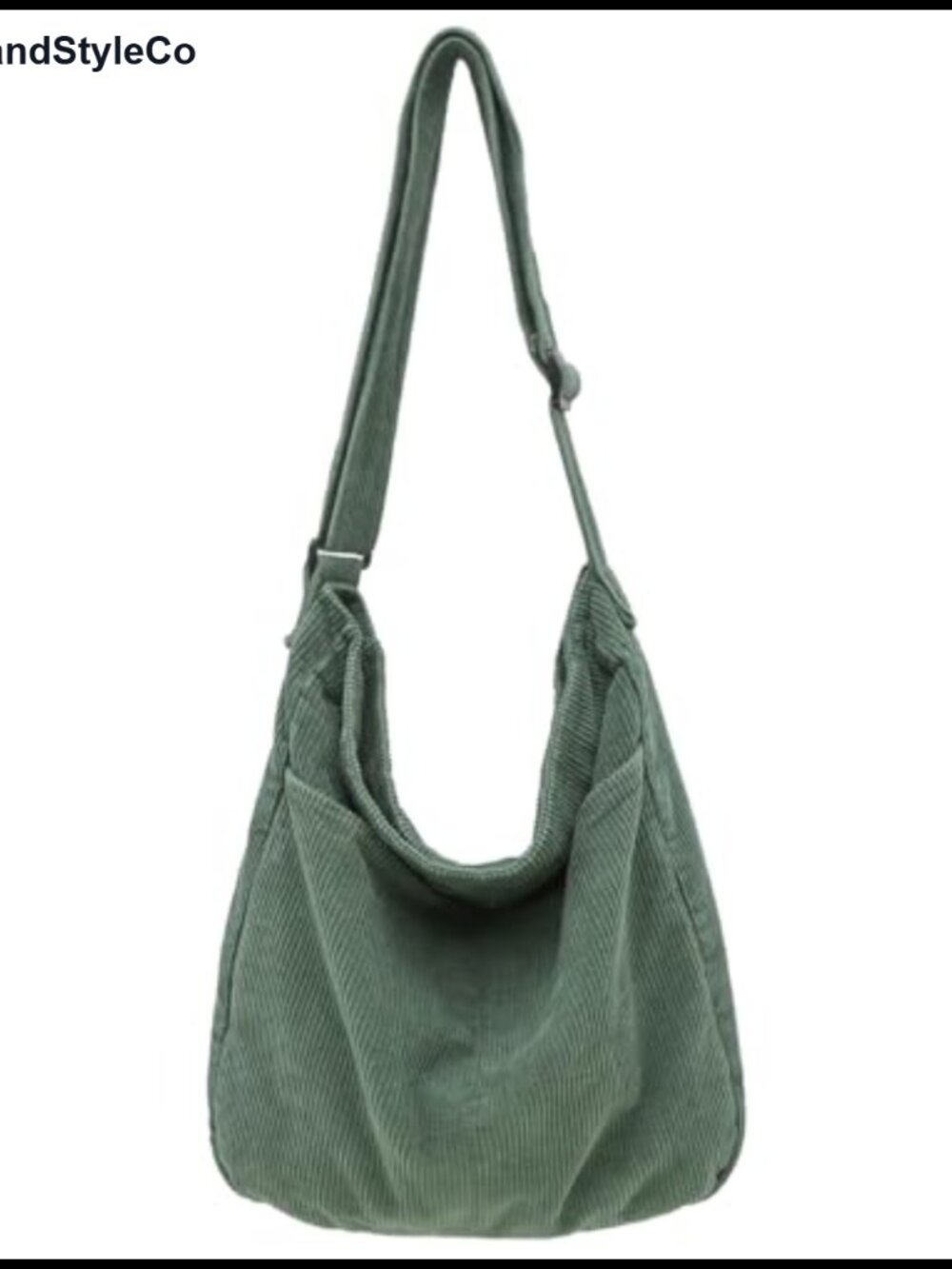Corduroy Tote Bag with Zipper Crossbody Hobo Shoulder Purse